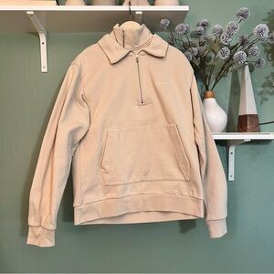 JACQUEMUS
Beige Fleece 'Le Double Sweat' Zip Hoodie